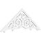 Ekena Millwork Pitch Athens Architectural Grade PVC Gable Pediment, 48"W x 18"H x 1"P (9/12) GPP048X018X100ATH - alternate 1